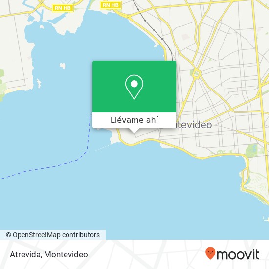 Mapa de Atrevida, Colón Ciudad Vieja, Montevideo, 11000