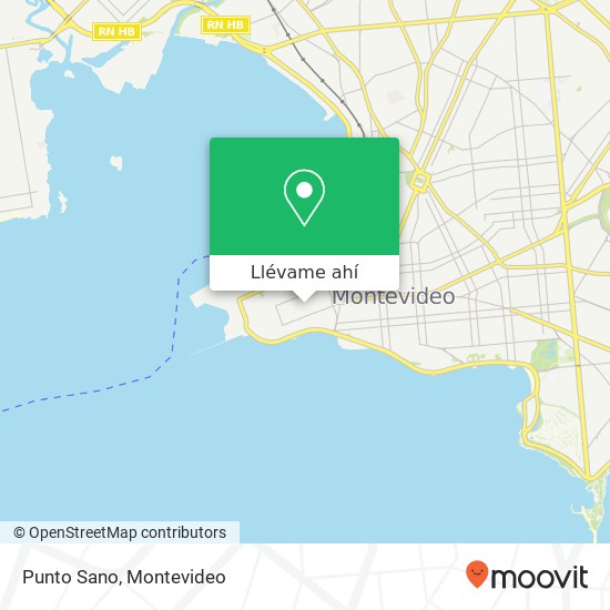 Mapa de Punto Sano, 1380 Treinta y Tres Ciudad Vieja, Montevideo, 11000