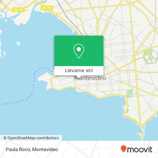 Mapa de Paula Roco, Andes Centro, Montevideo, 11100