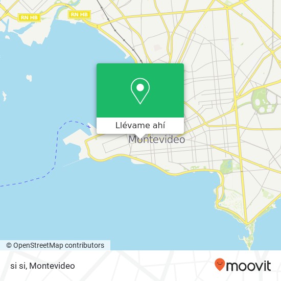 Mapa de si si, Avenida 18 de Julio Centro, Montevideo, 11100