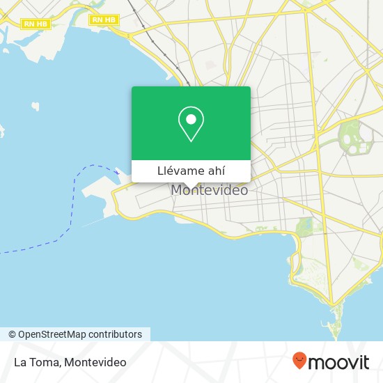 Mapa de La Toma, Avenida 18 de Julio Centro, Montevideo, 11100