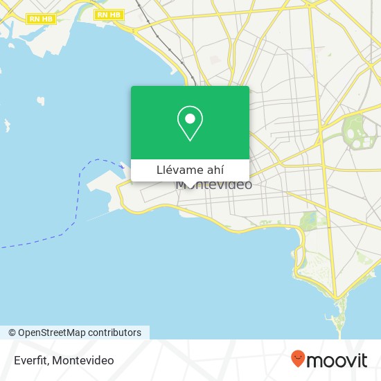 Mapa de Everfit, San José Centro, Montevideo, 11100
