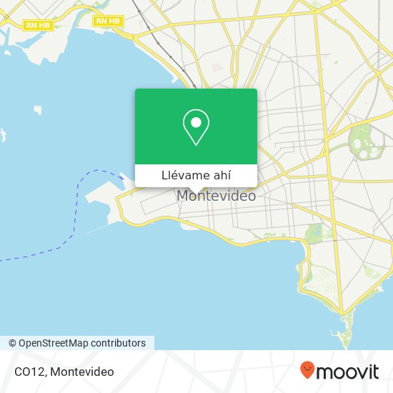 Mapa de CO12, Avenida 18 de Julio Centro, Montevideo, 11100