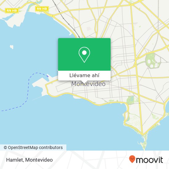 Mapa de Hamlet, Río Negro Centro, Montevideo, 11100
