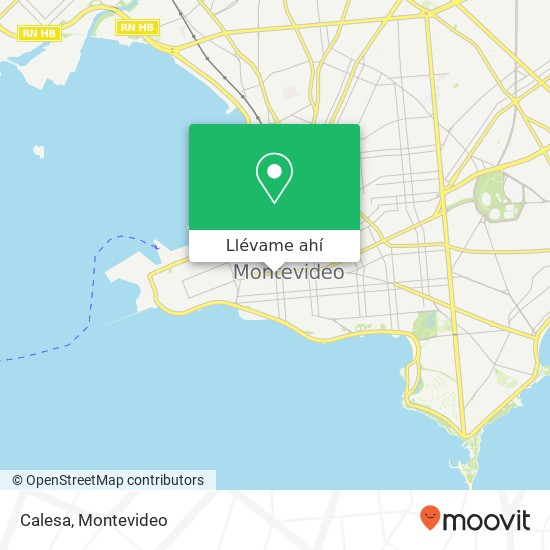 Mapa de Calesa, Río Negro Centro, Montevideo, 11100