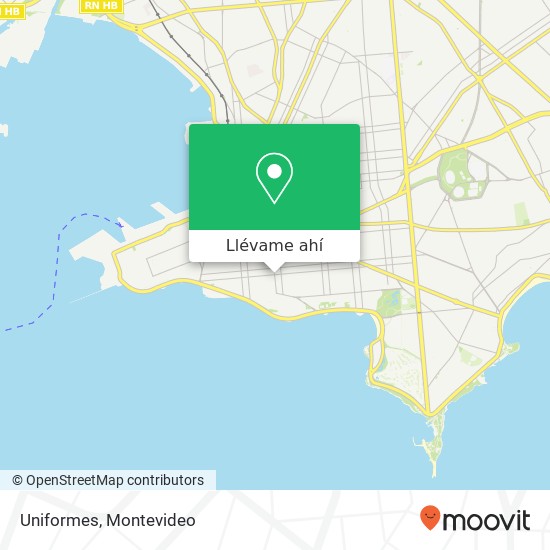 Mapa de Uniformes, Aquiles Lanza Barrio Sur, Montevideo, 11100