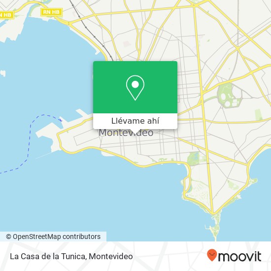 Mapa de La Casa de la Tunica, Aquiles Lanza Centro, Montevideo, 11100