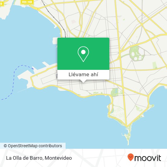 Mapa de La Olla de Barro, 1390 Maldonado Barrio Sur, Montevideo, 11200