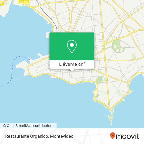 Mapa de Restaurante Organico, Maldonado Barrio Sur, Montevideo, 11200