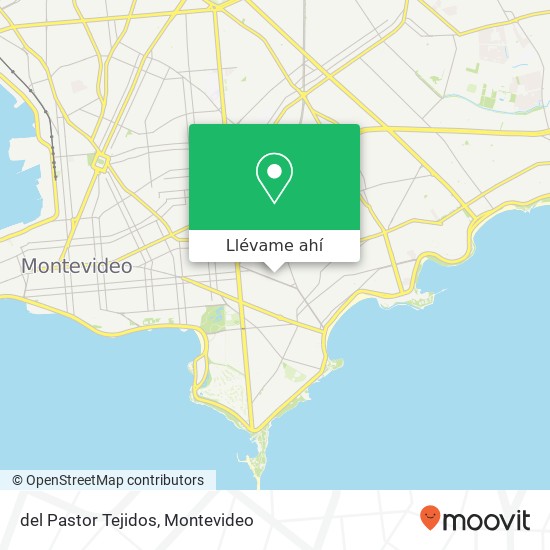 Mapa de del Pastor Tejidos, 2593 Bartolito Mitre Pocitos, Montevideo, 11300