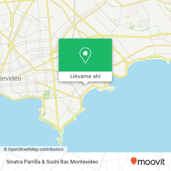 Mapa de Sinatra Parrilla & Sushi Bar, Pedro Francisco Berro Pocitos, Montevideo, 11300