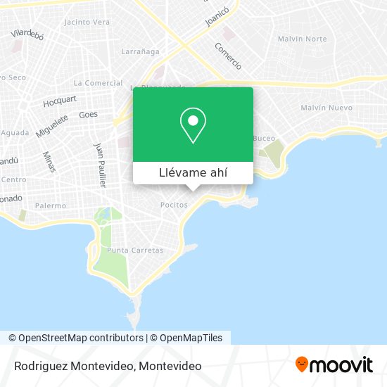 Mapa de Rodriguez Montevideo