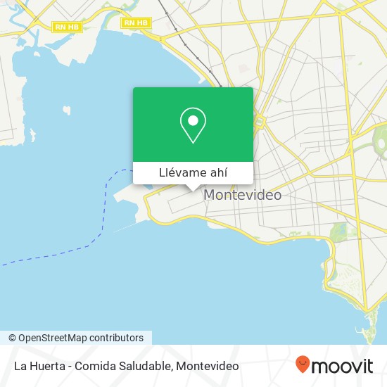 Mapa de La Huerta - Comida Saludable, 1420 Juan Carlos Gómez Ciudad Vieja, Montevideo, 11000