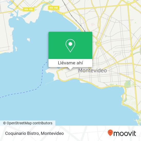 Mapa de Coquinario Bistro, 485 25 de Mayo Ciudad Vieja, Montevideo, 11000