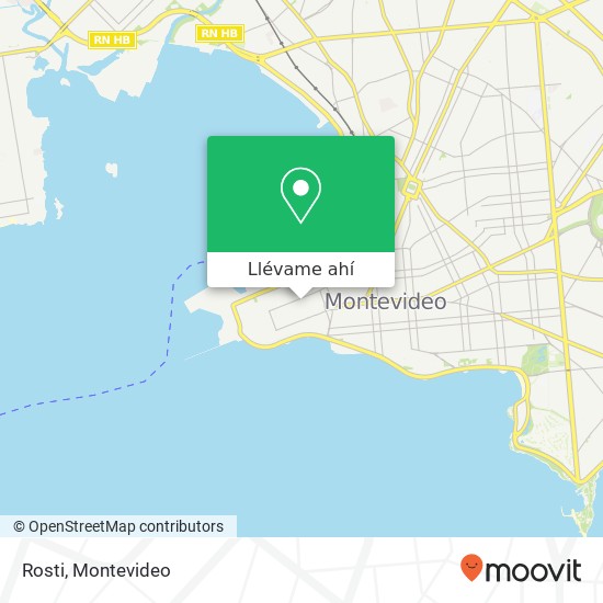 Mapa de Rosti, Ituzaingó Ciudad Vieja, Montevideo, 11000