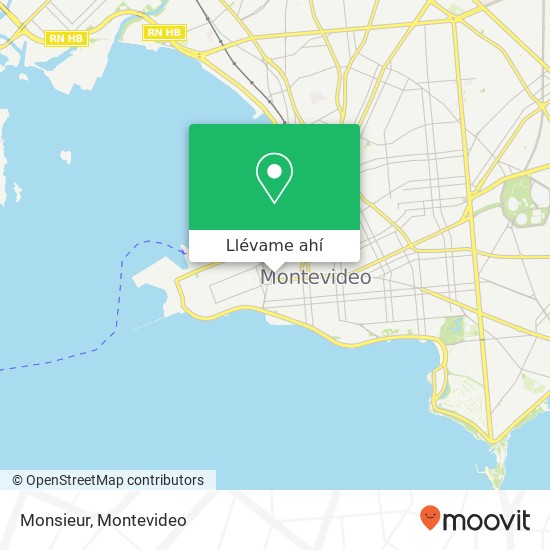 Mapa de Monsieur, Andes Centro, Montevideo, 11100