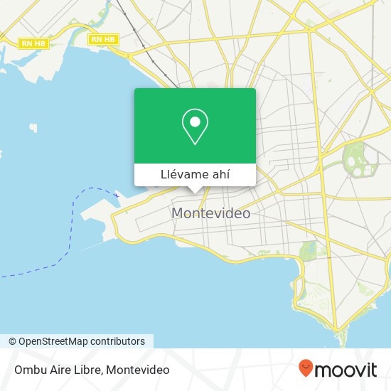 Mapa de Ombu Aire Libre, Julio Herrera y Obes Centro, Montevideo, 11100