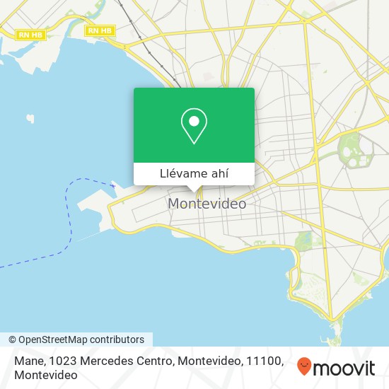 Mapa de Mane, 1023 Mercedes Centro, Montevideo, 11100