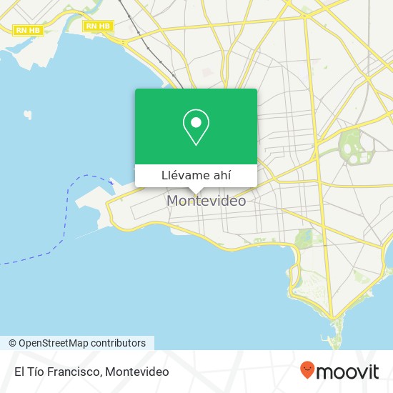 Mapa de El Tío Francisco, Río Negro Centro, Montevideo, 11100