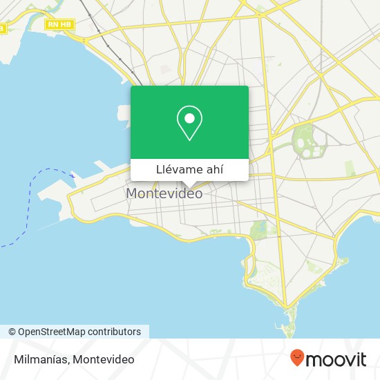 Mapa de Milmanías, Avenida 18 de Julio Cordón, Montevideo, 11200