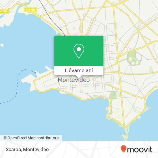 Mapa de Scarpa, Avenida 18 de Julio Centro, Montevideo, 11100
