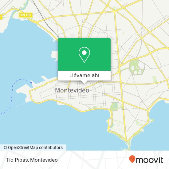 Mapa de Tío Pipas, Mercedes Cordón, Montevideo, 11200