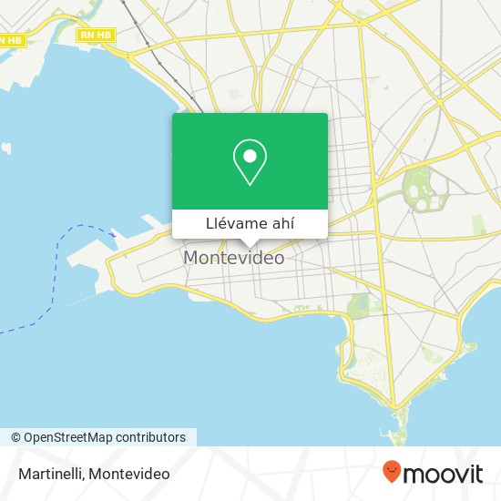 Mapa de Martinelli, Yaguarón Centro, Montevideo, 11100