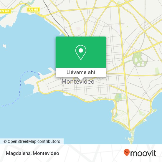 Mapa de Magdalena, Avenida 18 de Julio Centro, Montevideo, 11100
