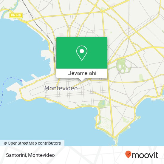 Mapa de Santorini, Avenida 18 de Julio Cordón, Montevideo, 11200