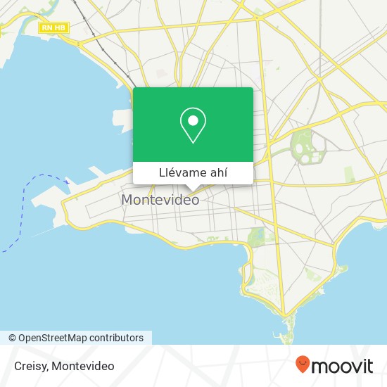 Mapa de Creisy, Avenida 18 de Julio Cordón, Montevideo, 11200