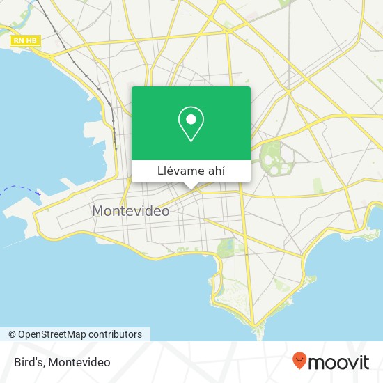 Mapa de Bird's, Avenida 18 de Julio Cordón, Montevideo, 11200