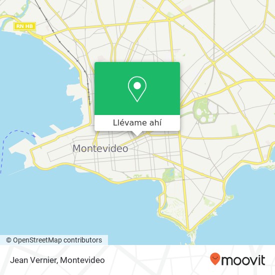 Mapa de Jean Vernier, Gaboto Cordón, Montevideo, 11200