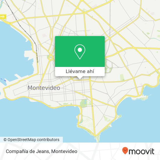 Mapa de Compañía de Jeans, Avenida General Fructuoso Rivera Cordón, Montevideo, 11200