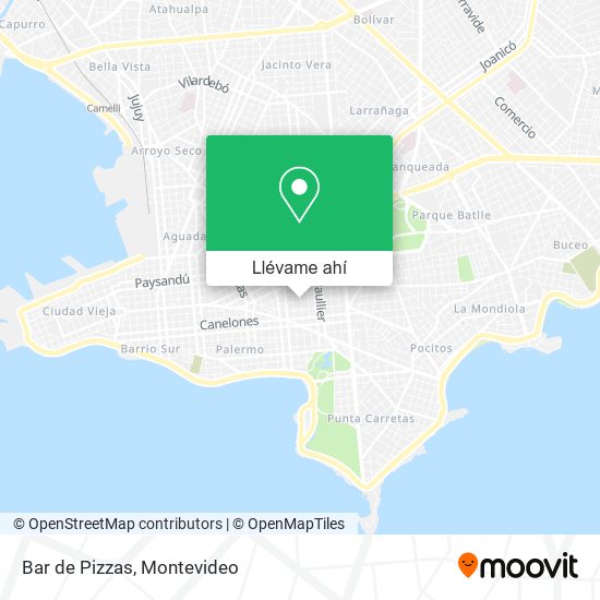 Mapa de Bar de Pizzas