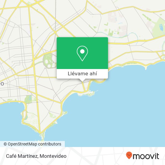 Mapa de Café Martínez, Avenida Dr. Luis Alberto de Herrera Buceo, Montevideo, 11300