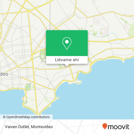 Mapa de Vaiven Outlet, Avenida General Fructuoso Rivera Pocitos, Montevideo, 11300