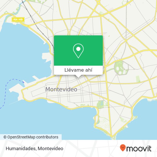 Mapa de Humanidades, Magallanes Cordón, Montevideo, 11200