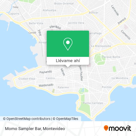 Mapa de Momo Sampler Bar