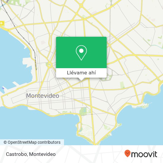 Mapa de Castrobo, Avenida 18 de Julio Tres Cruces, Montevideo, 11200