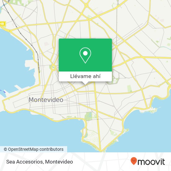 Mapa de Sea Accesorios, Avenida 18 de Julio Tres Cruces, Montevideo, 11200
