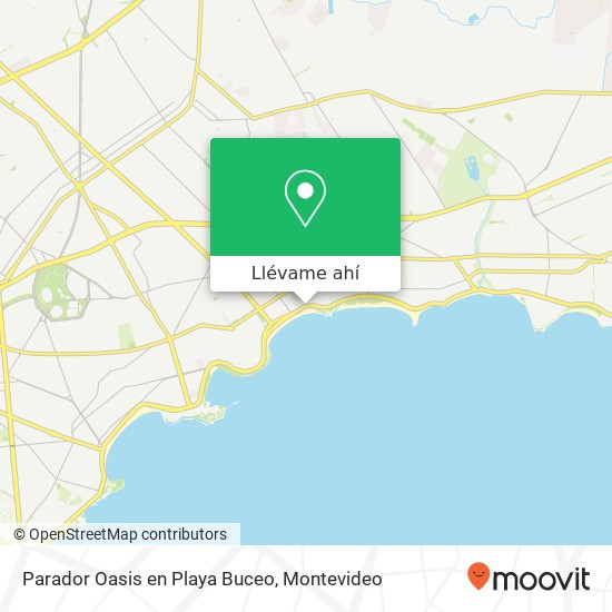 Mapa de Parador Oasis en Playa Buceo, Rambla República de Chile Buceo, Montevideo, 11400
