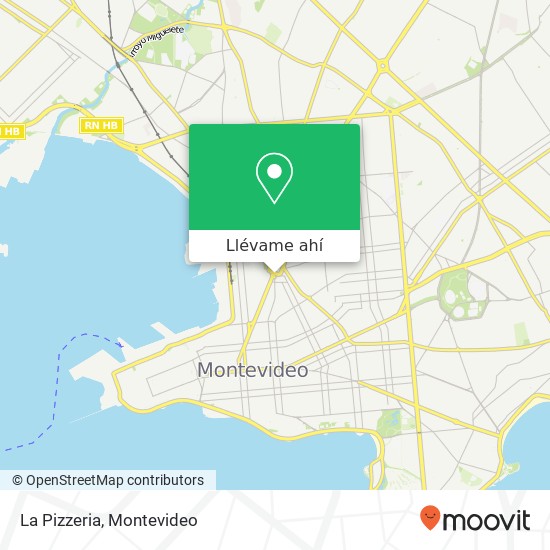 Mapa de La Pizzeria, Yaguarón Aguada, Montevideo, 11800