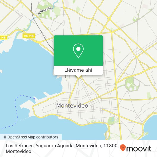 Mapa de Las Refranes, Yaguarón Aguada, Montevideo, 11800