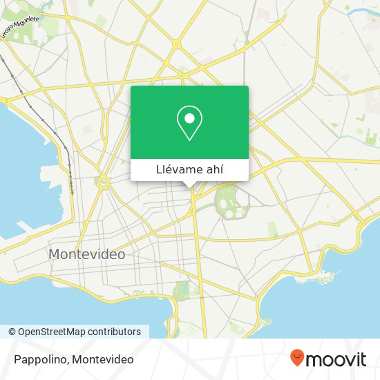 Mapa de Pappolino, Goes Tres Cruces, Montevideo, 11800