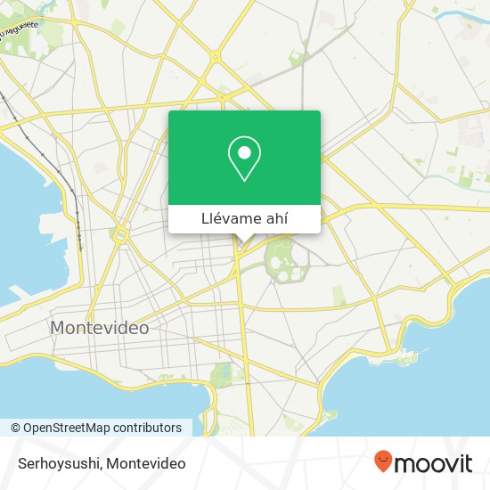 Mapa de Serhoysushi, 2485 Avenida 8 de Octubre Tres Cruces, Montevideo, 11600