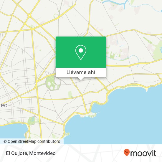 Mapa de El Quijote, Avenida Ramón Anador Parque Batlle Villa Dolores, Montevideo, 11600