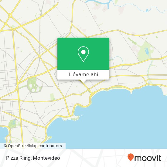 Mapa de Pizza Riing, 1634 Boulevard José Batlle y Ordóñez Buceo, Montevideo, 11400