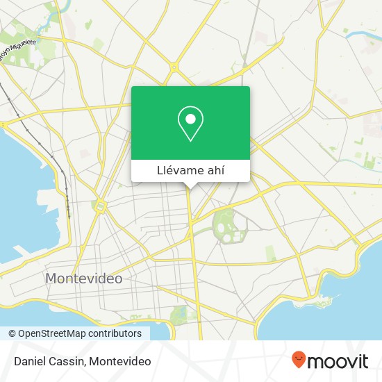 Mapa de Daniel Cassin, Monte Caseros Tres Cruces, Montevideo, 11600