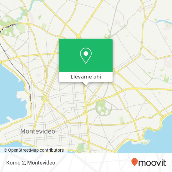 Mapa de Komo 2, Avenida General José Garibaldi La Comercial, Montevideo, 11600