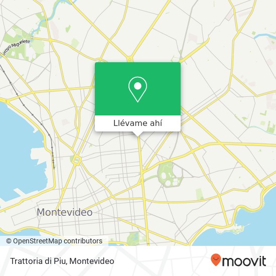 Mapa de Trattoria di Piu, Boulevard General Artigas La Comercial, Montevideo, 11800